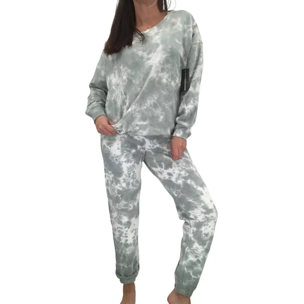 AR-33 Sweatshirt Size S Green Tie Dye Pullover NEW AR33 Workout Athleisur - Picture 2 of 9